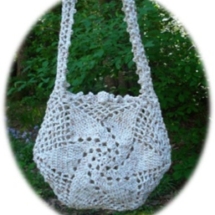 Crochet Whirligig Tote Bag