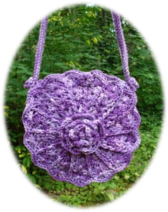 Crochet Victorian Fan Bag - PA-212