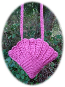 Crochet Victorian Fan Bag