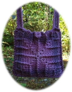 Crochet Plum Spectacular Crossbody Bag