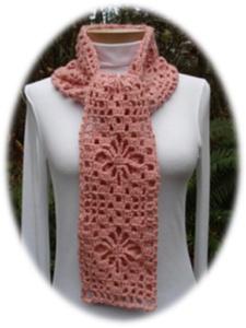 Crochet Spider Web Lace Scarf