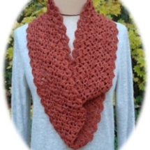 Crochet Autumn Elegance Infinity Scarf