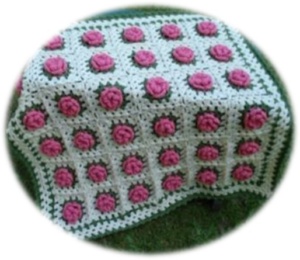 Crochet Field of Flowers Baby Blanket