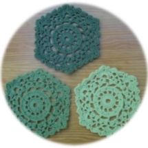 Crochet Hexagonal Table Mats