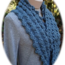 Crochet Tender Touch Infinity Scarf