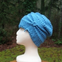 Crochet Embellished Cap and Slouchy Beaanie