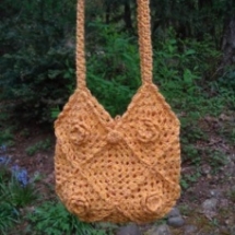 Crochet Granny Square Flowers Bag