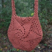 Crochet Whirligig Tote Bag