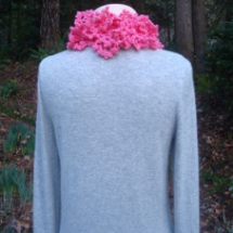 Crochet Ruffled Lace Scarf